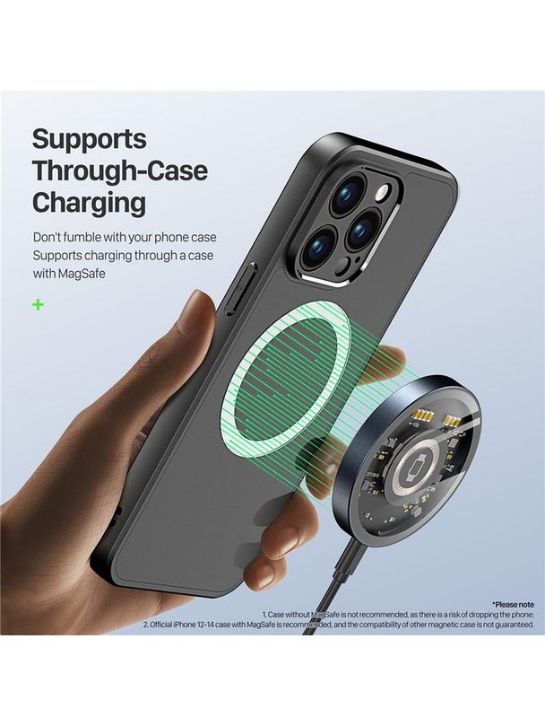 DUZZONA W13 - ładowarka indukcyjna kompatybilna z MagSafe 15W czarna