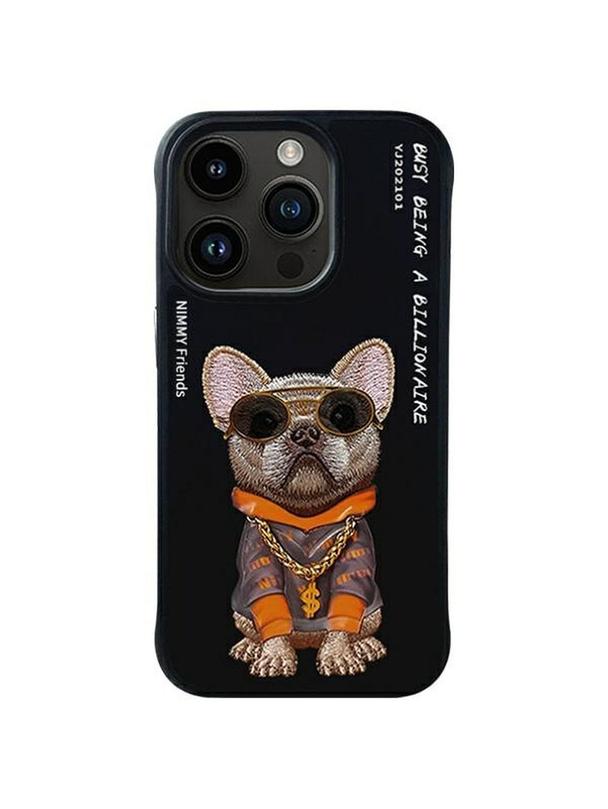 NIMMY futerał GLASSES COOL DOG do IPHONE 15 Pro Max czarny