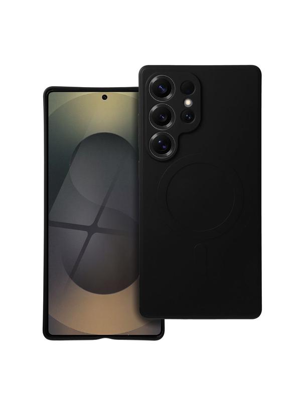 Futerał SILICONE MAG COVER kompatybilny z MagSafe do SAMSUNG S25 Ultra czarny