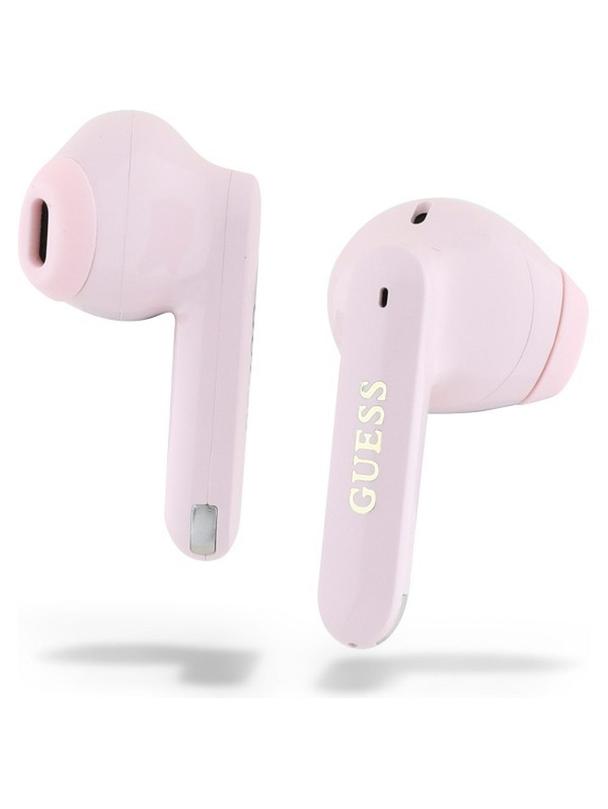 GUESS słuchawki bezprzewodowe bluetooth TWS GUTWSC2MCDSP (Elongated Metallic Classic Printed Logo) różowe