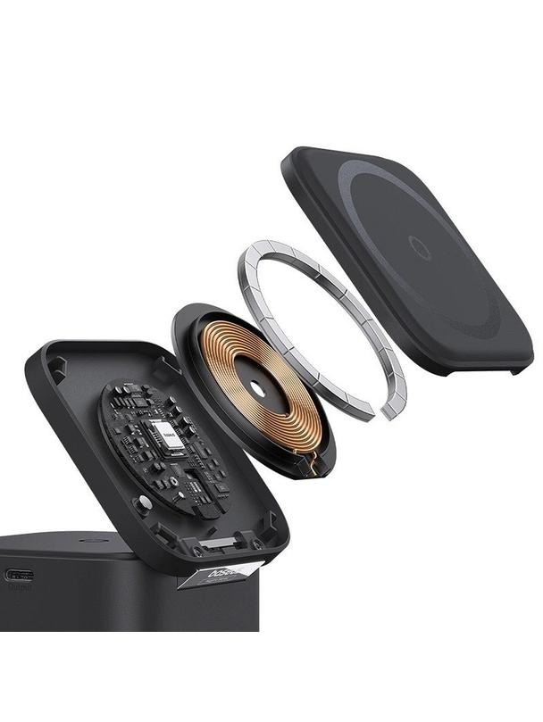 BASEUS ładowarka indukcyjna 2w1 kompatybilna z MagSafe 3A 20W BS-W531 czarna