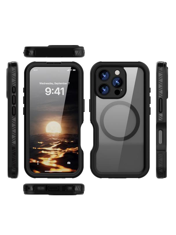 Futerał wodoodporny SHELLBOX GT kompatybilny z MagSafe do IPHONE 16 Pro czarny