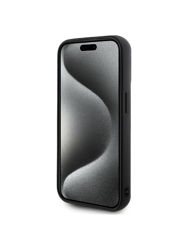 KARL LAGERFELD futerał do IPHONE 15 Pro KLHCP15L3DRKSDLK (3D Rubber Signature) black