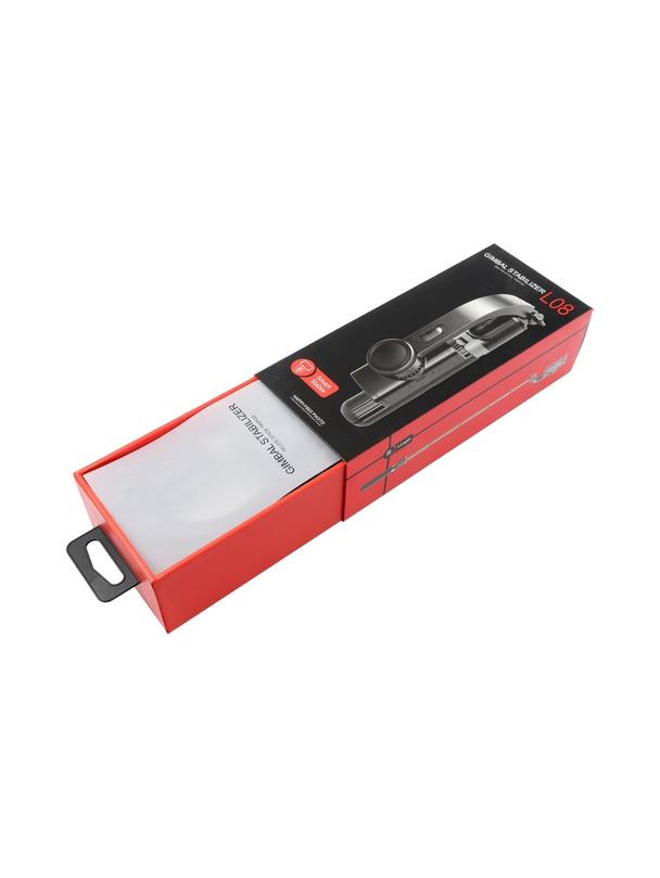 Uchwyt selfie z pilotem bezprzewodowym tripod ze stabilizatorem GIMBAL SSTR-L08 biały