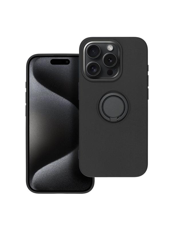 Futerał SILICONE RING do IPHONE 15 Pro czarny