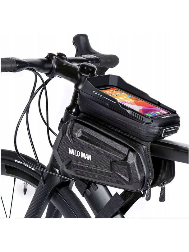 WILDMAN sakwa rowerowa na ramę na zamek 1,2L (4" - 7") XT6 czarna