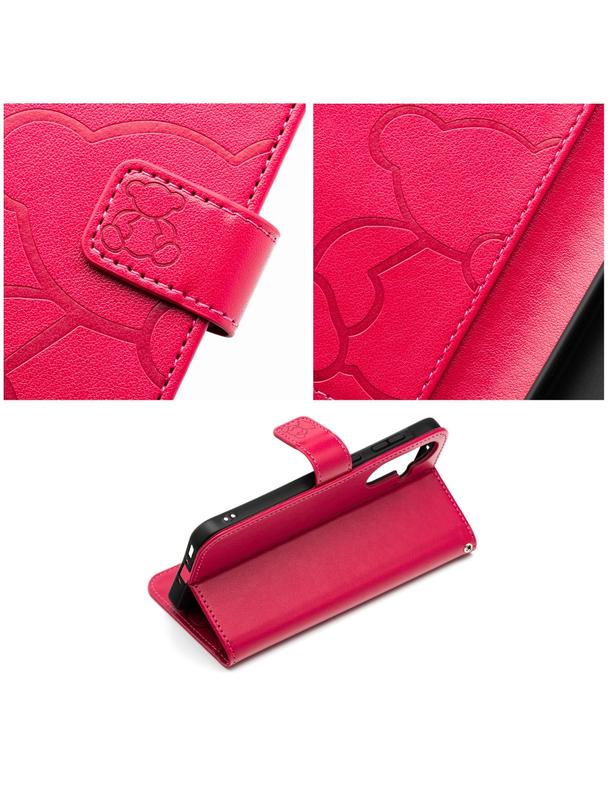 Kabura MEZZO Book do SAMSUNG A57 5G teddy bear magenta