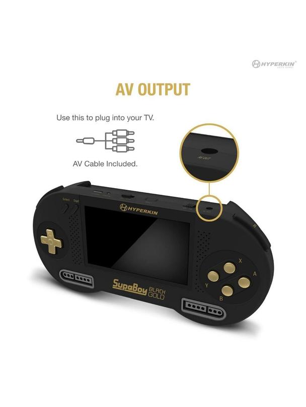 HYPERKIN konsola przenośna do gier SUPABOY M08889-BKC czarno złota