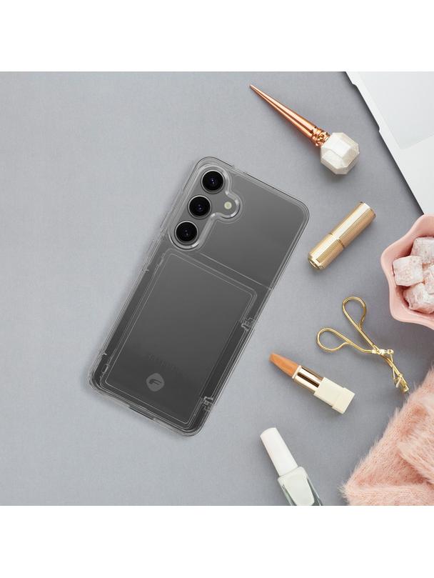 Etui na Samsung S24 PLUS Forcell F-Protect Crystal Pocket transparentne