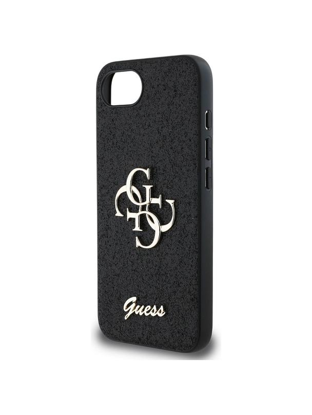 GUESS futerał do IPHONE 16e (SE 4 2025) GUHCPSE4HG4SGK (Fixed Glitter Big 4G) czarny