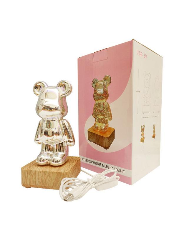 Lampka nocna LED 3D Miś Art Deco stojący L3GFBD