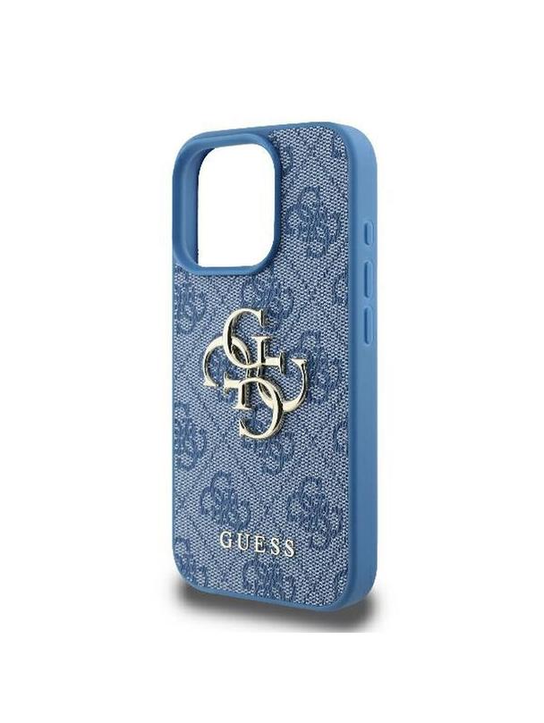 GUESS futerał do IPHONE 16 Pro Max GUHCP16X4GMGBL (4G PU Big Logo) niebieski