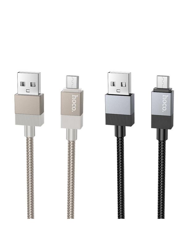Kabel USB A do Micro USB Hoco 2,4A 1 m X110 złoty