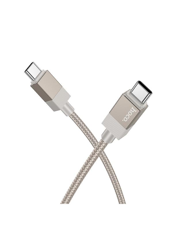 Kabel USB C do USB C Hoco 3A 60W 1 m X110 złoty