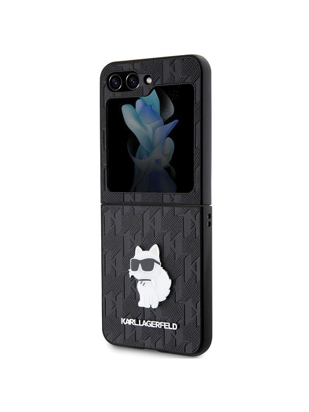 KARL LAGERFELD futerał do SAMSUNG Z Flip 5 KLHCZF5SAPCHNPK (Saffiano Mono Choupette PIN) czarny
