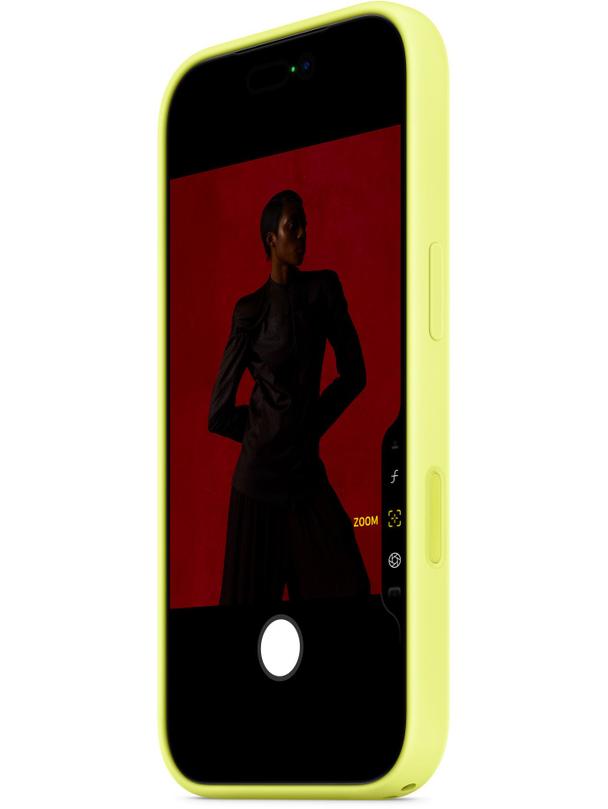 iPhone 17 Pro Silicone Case with MagSafe – Neon Yellow 0INT