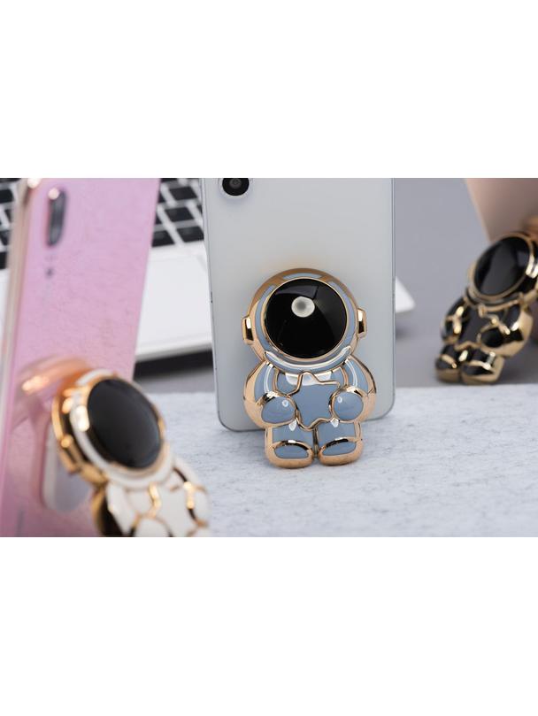 Stojak na telefon ASTRONAUTA - naklejany - niebieski