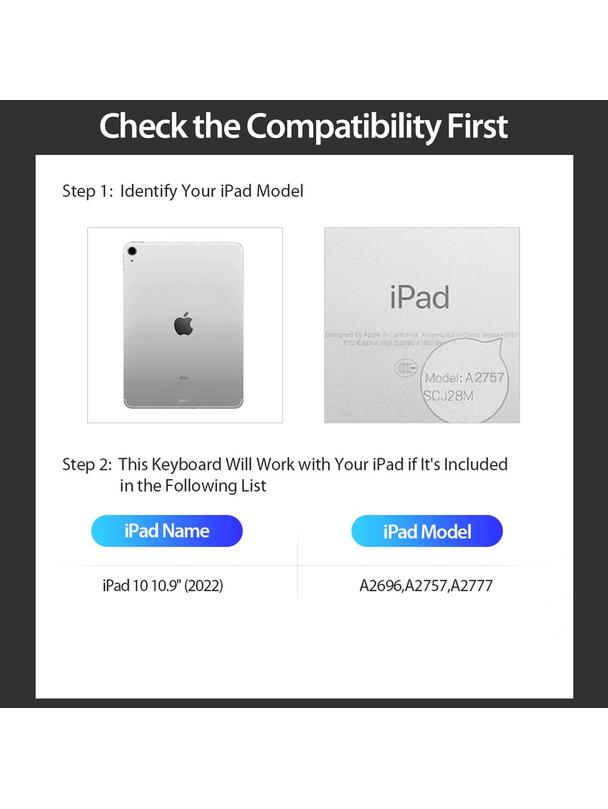 DUX DUCIS etui DK składane z klawiaturą bezprzewodową do iPad 10 (2022) czarne