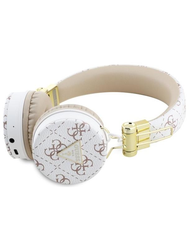 GUESS słuchawki bezprzewodowe bluetooth nagłowne ENC GUBH70E4PTMH (PU 4G Triangle Round Shape) białe