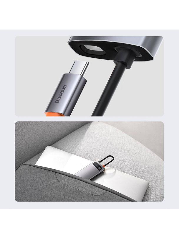 BASEUS adapter HUB 5w1 Typ C WKWG020013 0,15 m szary
