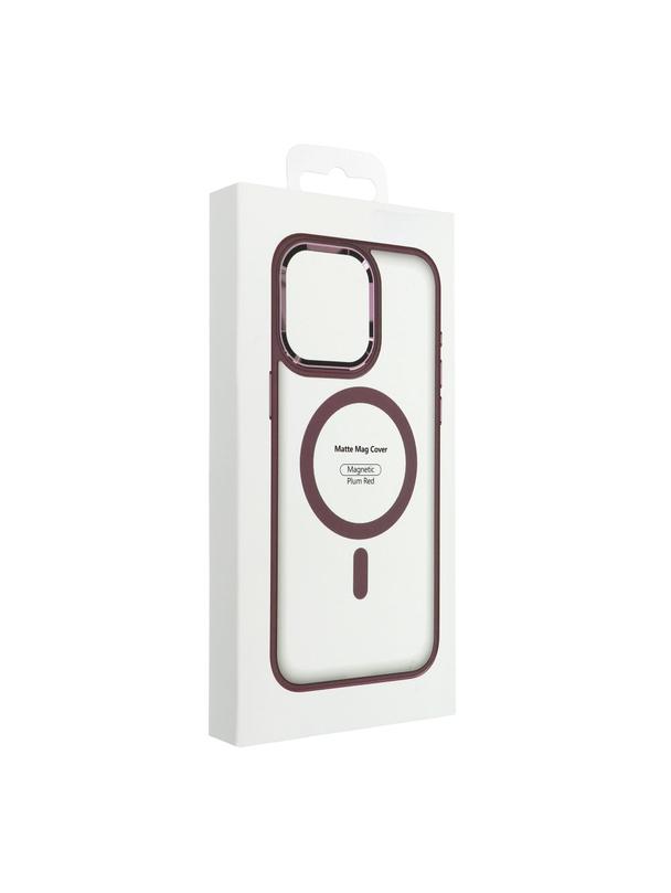 Futerał MATTE MAG COVER kompatybilny z MagSafe do IPHONE 17 czerwony