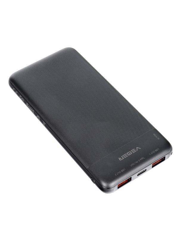 Powerbank Veger A11S (W1133) PD QC3.0 2A 20W 10000 mAh czarny