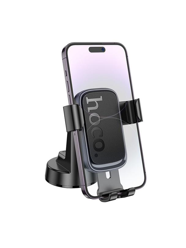 Uchwyt na telefon do samochodu grawitacyjny Hoco do deski H81 czarno szary