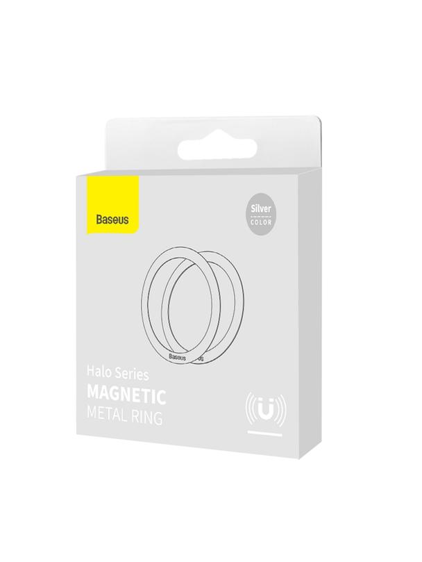 BASEUS blaszki uniwersalne kompatybilne z MagSafe PCCH000012 2 sztuki srebrne
