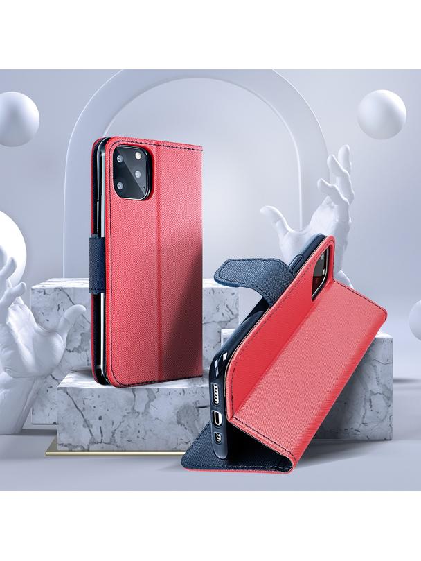 Kabura FANCY Book do SAMSUNG A37 czerwono granatowy