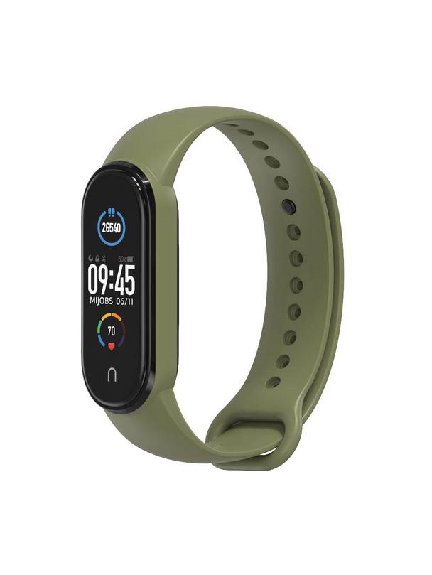 Pasek silikonowy do XIAOMI Mi Band 5 / 6 / 7 zielony (08)