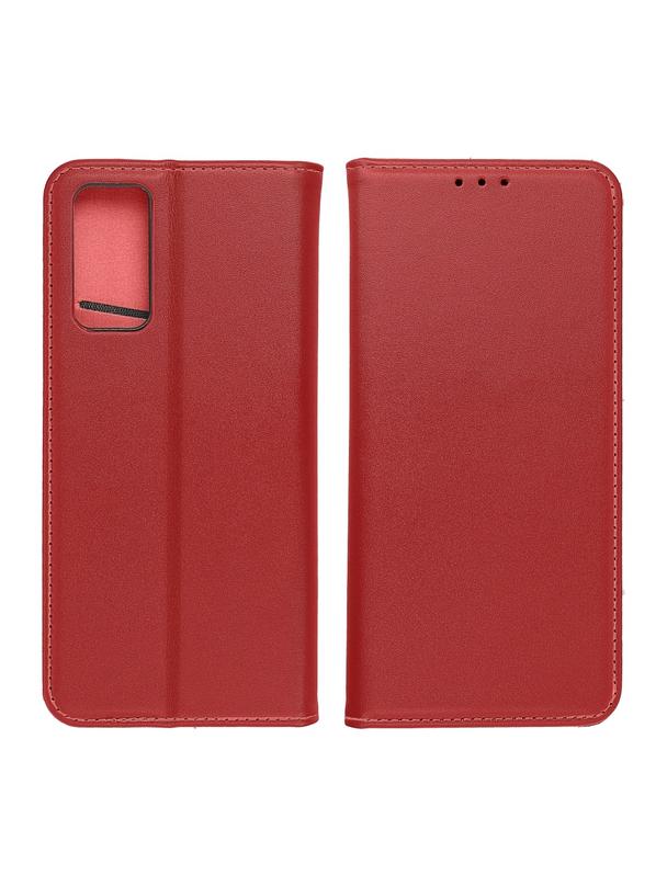 Kabura SMART PRO Book skórzana do SAMSUNG S22 Ultra bordowy