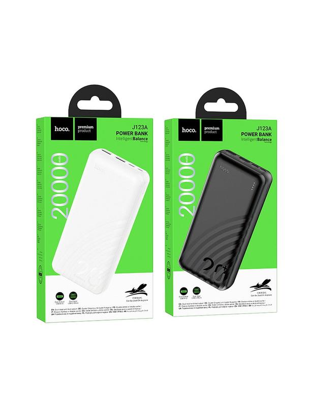 HOCO powerbank 20000 mAh 2A J123A czarny