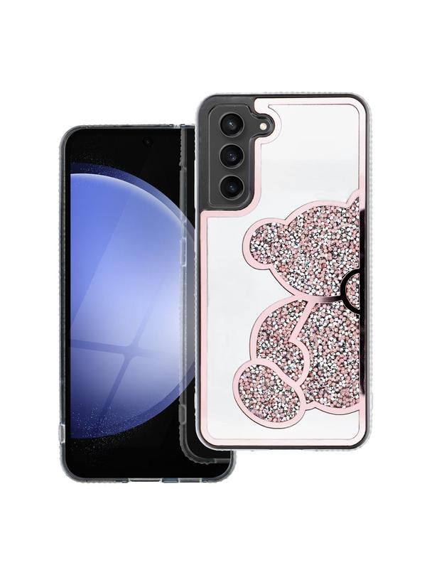 Futerał TEDDY BEAR do SAMSUNG S22 różowy
