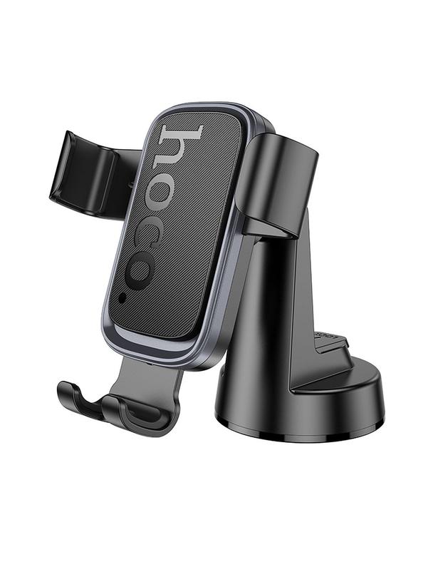 Uchwyt na telefon do samochodu grawitacyjny Hoco do deski H81 czarno szary