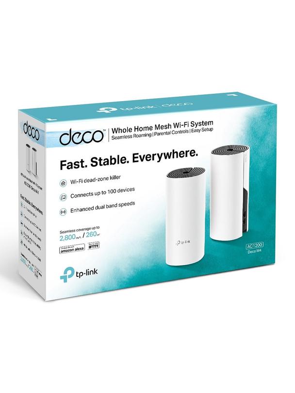 TP-LINK router Wi-Fi Mesh AC1200 Deco M4 1GbE 2-pak