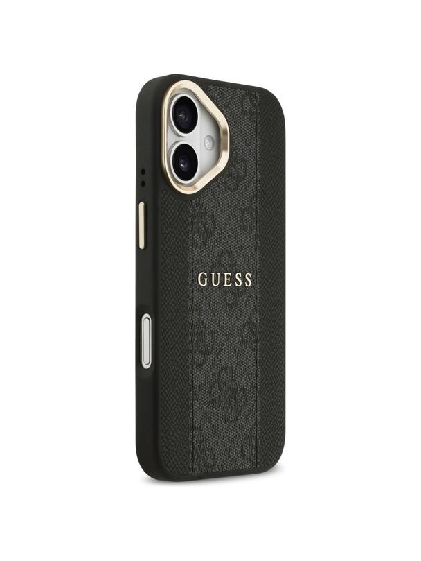 GUESS futerał do IPHONE 17 kompatybilny z MagSafe GUHMP17SPG4SEMCK (PU W/ 4G Stripe) czarny