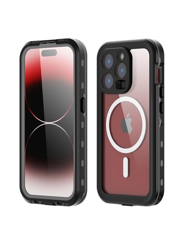 Futerał wodoodporny SHELLBOX DOT kompatybilny z MagSafe do IPHONE 15 Pro czarny