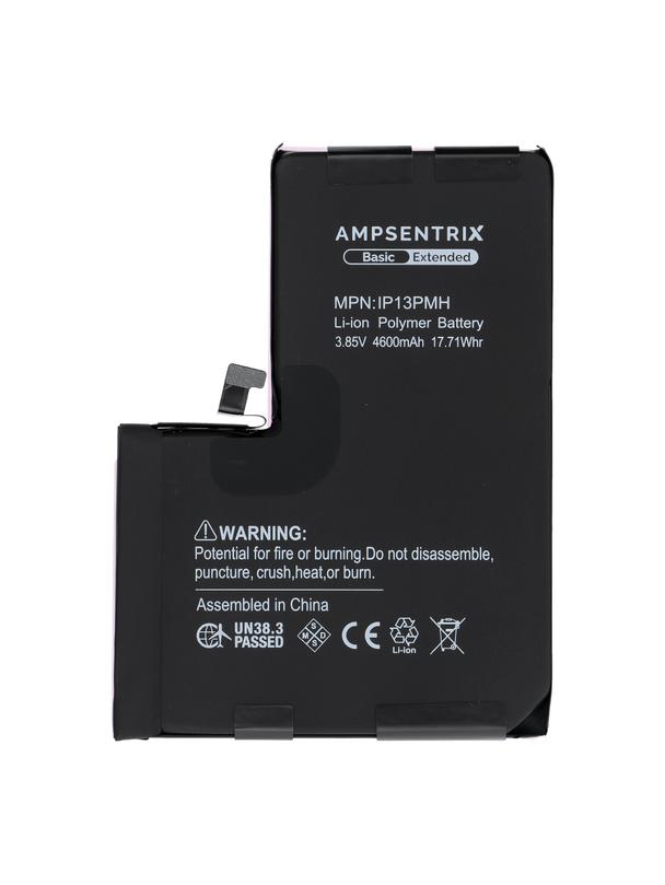 AmpSentrix Basic bateria do iPhone 13 Pro Max (zwiększona pojemność 4600 mAh)