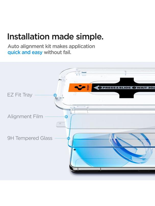 SPIGEN szkło hartowane GLAS.TR"EZ FIT" 2-pack do SAMSUNG S23 transparent