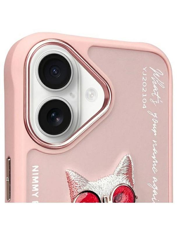 NIMMY futerał GLASSES COOL CAT do IPHONE 16 różowy