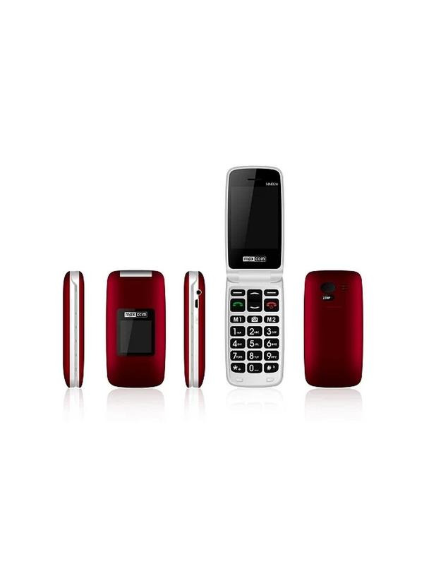 MAXCOM telefon dla seniora Comfort MM824 czerwony