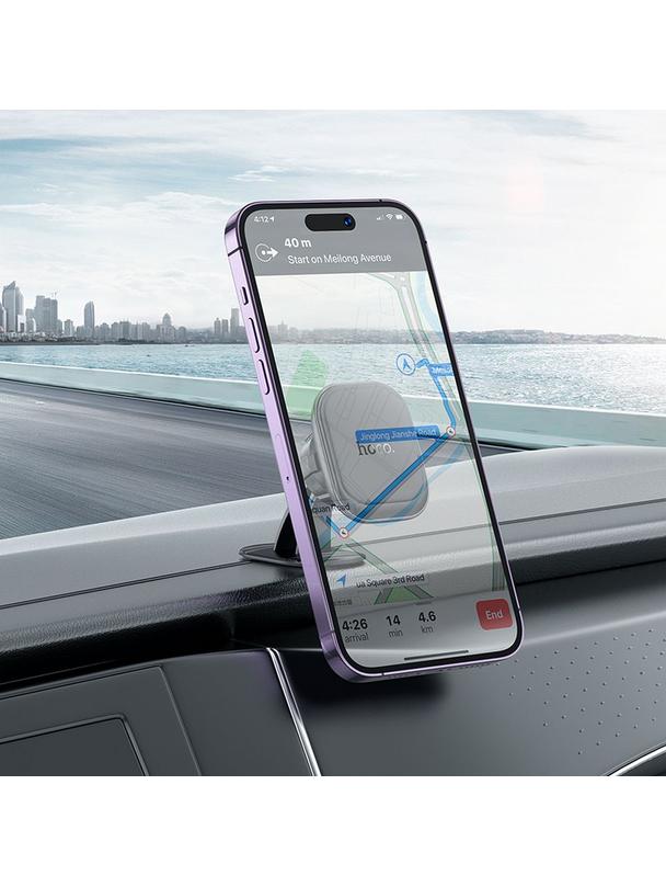 Uchwyt na telefon do samochodu magnetyczny Hoco do deski H30 czarny