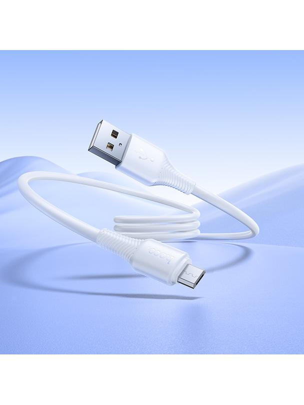 Kabel USB A do Micro USB Hoco 2,4A 1 m X120 biały