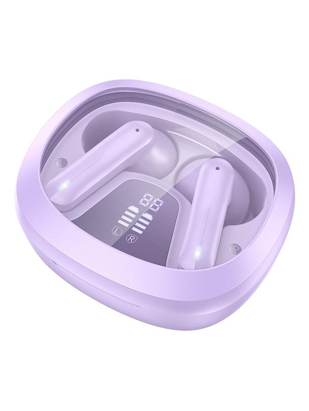 Słuchawki bezprzewodowe douszne Hoco TWS EQ6 fioletowe