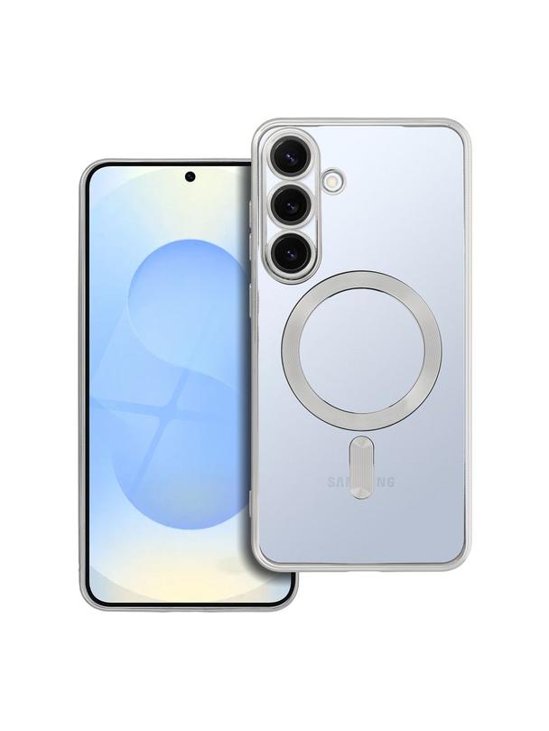 Futerał ELECTRO MAG COVER kompatybilny z MagSafe do SAMSUNG S25 Plus srebrny