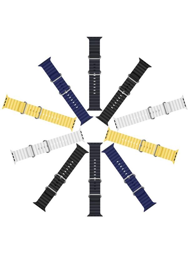 DUX DUCIS pasek OCEAN WAVE silikonowy do Apple Watch 42 / 44 / 45 mm grafitowy