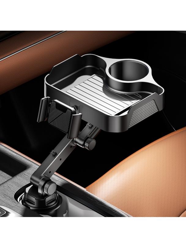 Stolik samochodowy z uchwytem na telefon CP2008 czarny