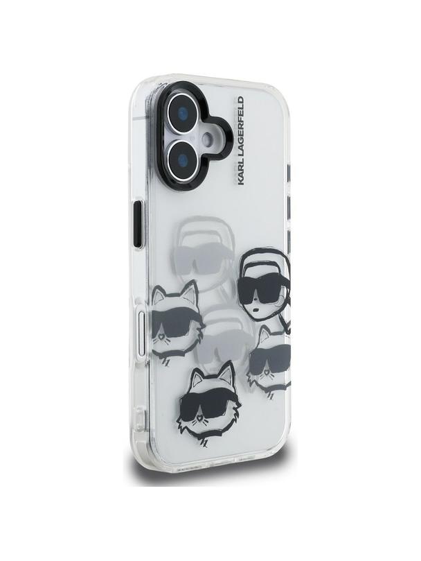KARL LAGERFELD futerał do IPHONE 16 KLHCP16SHMCHKCT (IML Multi K&C Head Pattern)