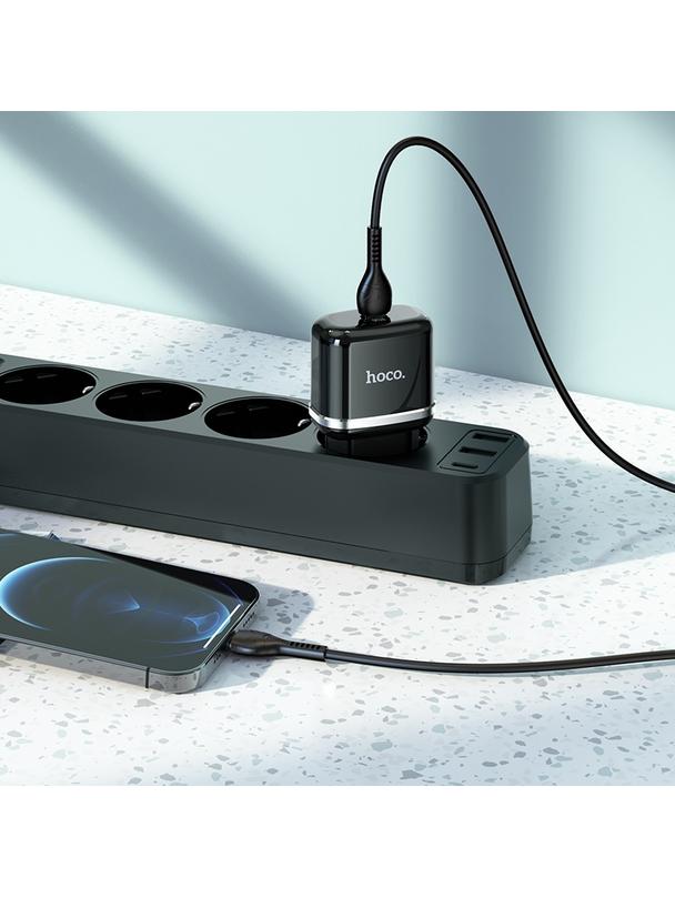 HOCO ładowarka sieciowa Typ C PD QC3.0 20W N24 czarna