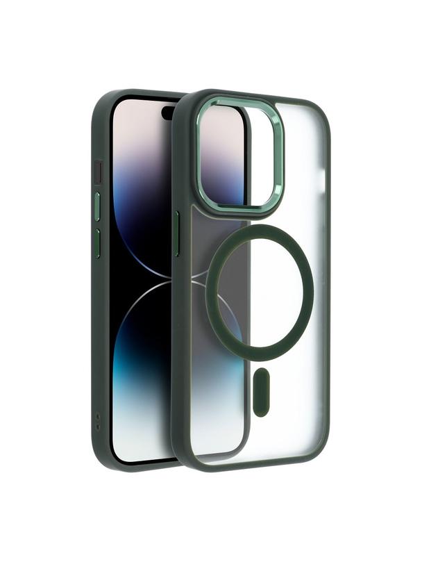 Futerał MATTE MAG COVER kompatybilny z MagSafe do IPHONE 13 Pro Max zielony